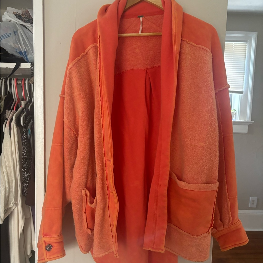 Free People Jordan Jacket Orange Size Medium